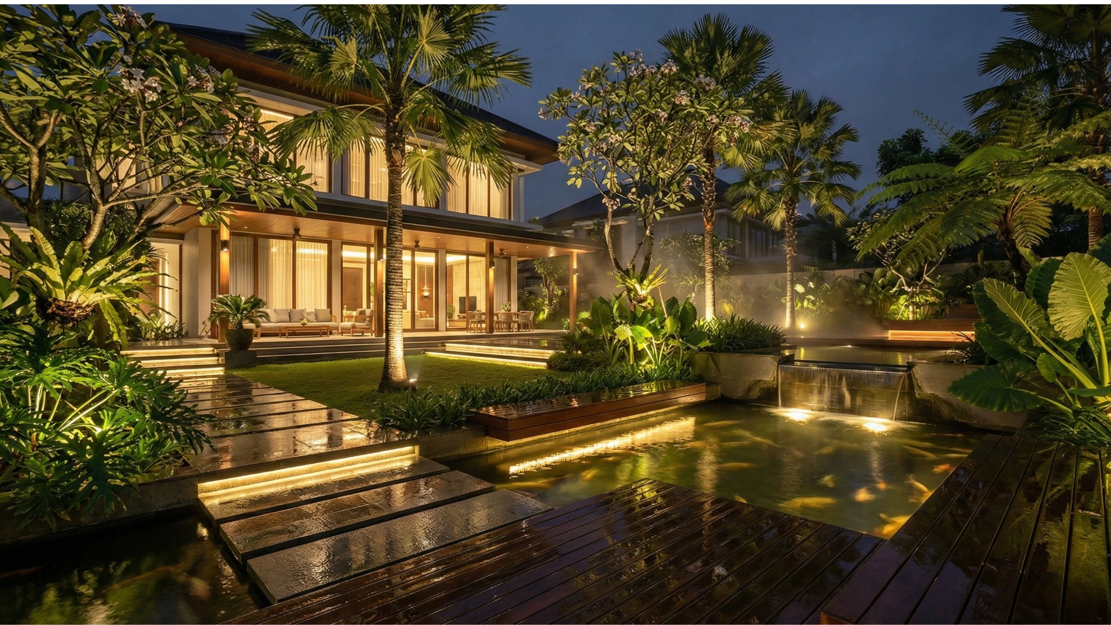 Taman Mewah Malam Hari